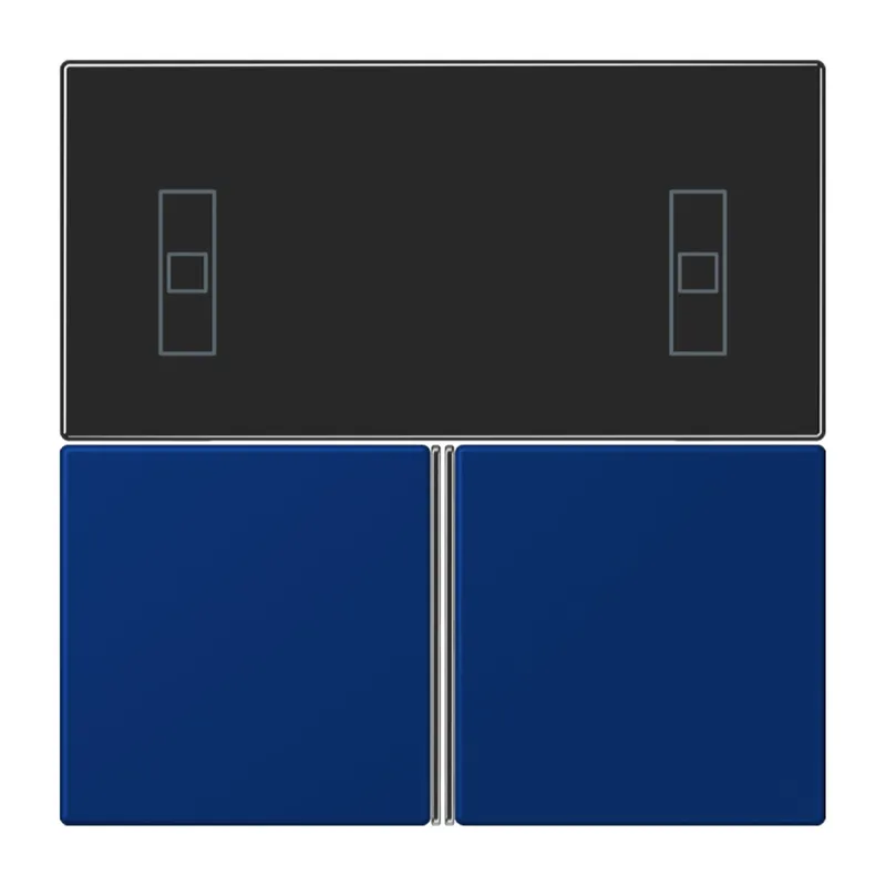 Jung Tastensatz 3fach, F40 Raumcontroller, Serie LS, bleu outremer foncé LC4093TSA261