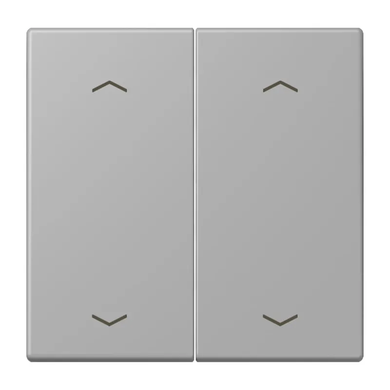 Jung Wippe, mit Pfeilsymbolen für Taster 2fach, Serie LS, gris moyen LC102P204