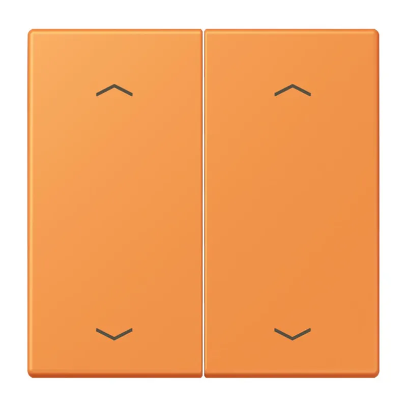 Jung Wippe, mit Pfeilsymbolen für Taster 2fach, Serie LS, orange clair LC102P225