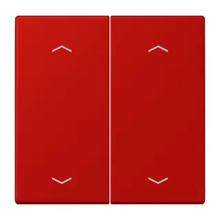 Jung Wippe, mit Pfeilsymbolen für Taster 2fach, Serie LS, rouge vermillon 31 LC102P227