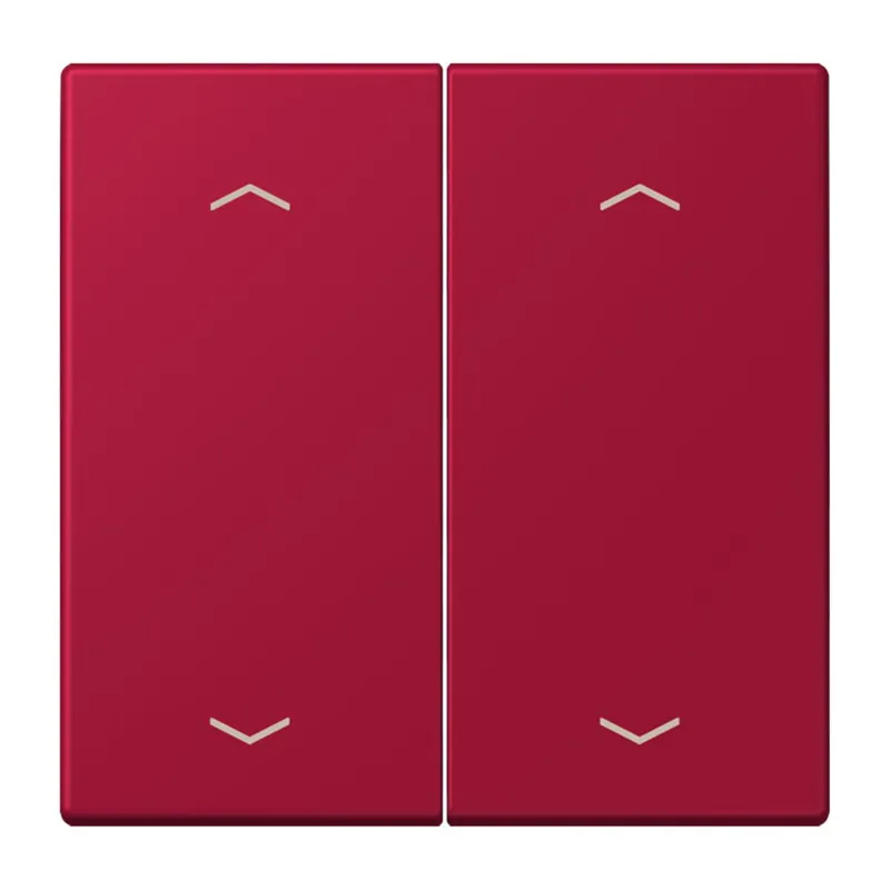 Jung Wippe, mit Pfeilsymbolen für Taster 2fach, Serie LS, rouge carmin LC102P229
