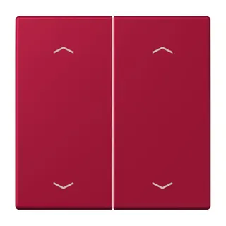 Jung Wippe, mit Pfeilsymbolen für Taster 2fach, Serie LS, rouge carmin LC102P229