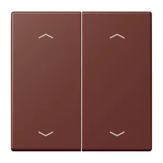 Jung Wippe, mit Pfeilsymbolen für Taster 2fach, Serie LS, terre sienne br?lée 31 LC102P235