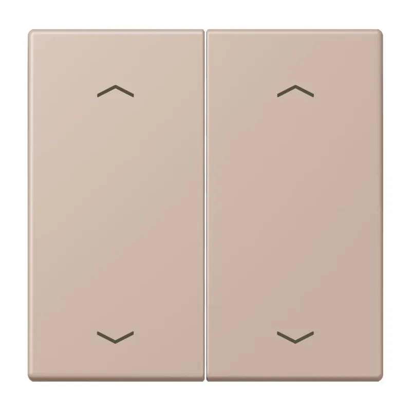 Jung Wippe, mit Pfeilsymbolen für Taster 2fach, Serie LS, ombre br?lée claire LC102P240