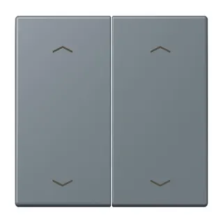 Jung Wippe, mit Pfeilsymbolen für Taster 2fach, Serie LS, gris 59 LC102P251