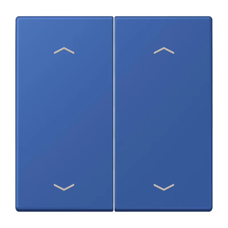 Jung Wippe, mit Pfeilsymbolen für Taster 2fach, Serie LS, bleu outremer 59 LC102P253