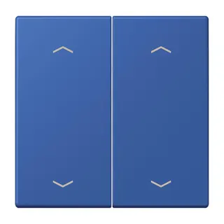 Jung Wippe, mit Pfeilsymbolen für Taster 2fach, Serie LS, bleu outremer 59 LC102P253