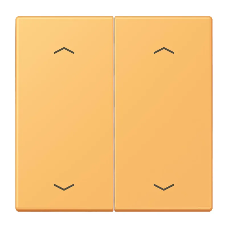 Jung Wippe, mit Pfeilsymbolen für Taster 2fach, Serie LS, ocre jaune clair LC102P254