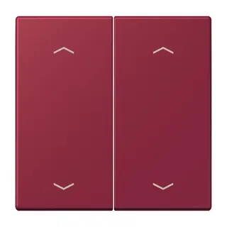 Jung Wippe, mit Pfeilsymbolen für Taster 2fach, Serie LS, le rubis LC102P255
