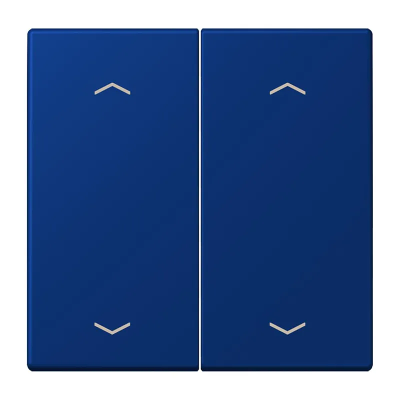 Jung Wippe, mit Pfeilsymbolen für Taster 2fach, Serie LS, bleu outremer foncé LC102P261