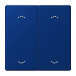 Jung Wippe, mit Pfeilsymbolen für Taster 2fach, Serie LS, bleu outremer foncé LC102P261