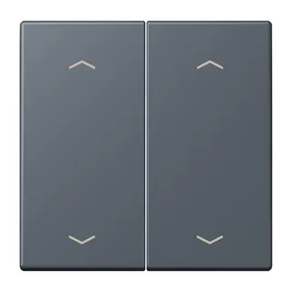Jung Wippe, mit Pfeilsymbolen für Taster 2fach, Serie LS, gris fonce 59 LC102P262