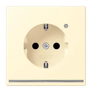 Jung SCHUKO Steckdose, 16 A 250 V ~, mit LED-Orientierungslicht, SAFETY+, Serie LS, blanc LC1520-OLNW201