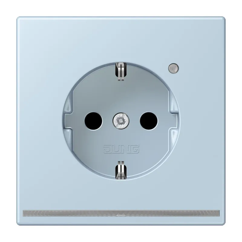 Jung SCHUKO Steckdose, 16 A 250 V ~, mit LED-Orientierungslicht, SAFETY+, Serie LS, outremerclair LC1520-OLNW208