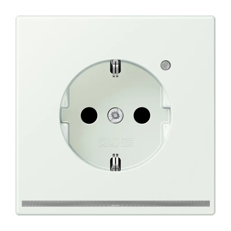 Jung SCHUKO Steckdose, 16 A 250 V ~, mit LED-Orientierungslicht, SAFETY+, Serie LS, outremer gris LC1520-OLNW210