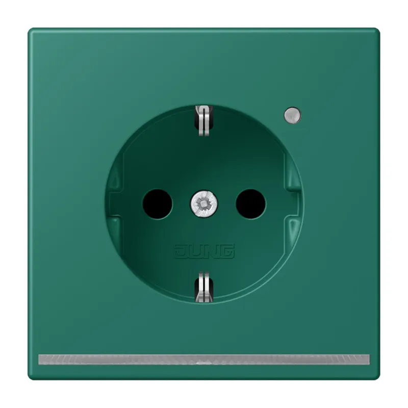 Jung SCHUKO Steckdose, 16 A 250 V ~, mit LED-Orientierungslicht, SAFETY+, Serie LS, vert anglais LC1520-OLNW216