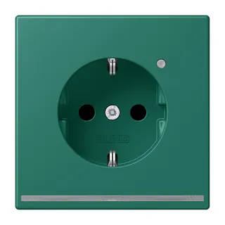 Jung SCHUKO Steckdose, 16 A 250 V ~, mit LED-Orientierungslicht, SAFETY+, Serie LS, vert anglais LC1520-OLNW216
