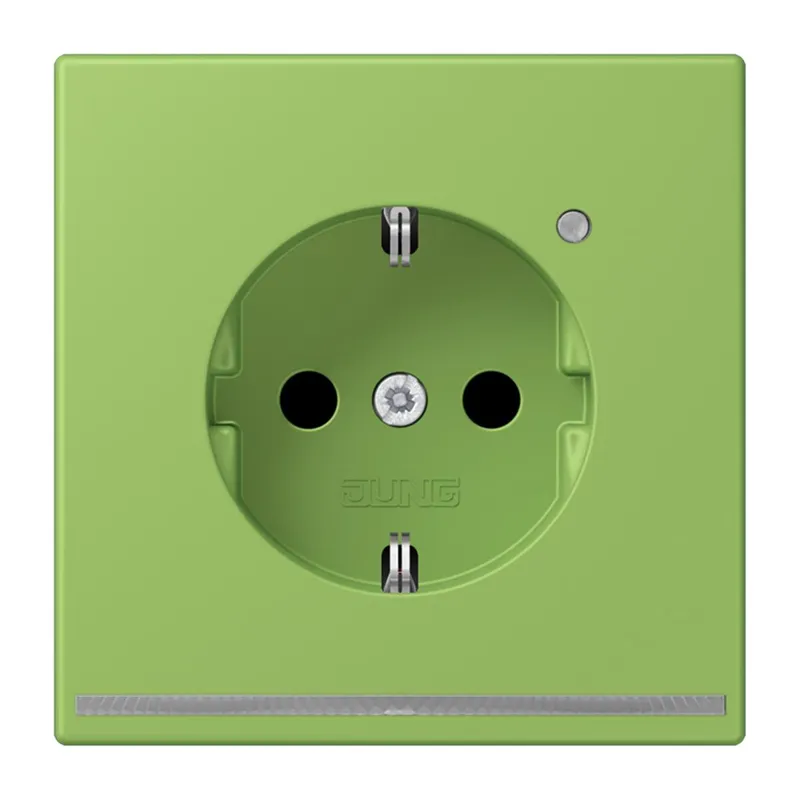 Jung SCHUKO Steckdose, 16 A 250 V ~, mit LED-Orientierungslicht, SAFETY+, Serie LS, vert 31 LC1520-OLNW220