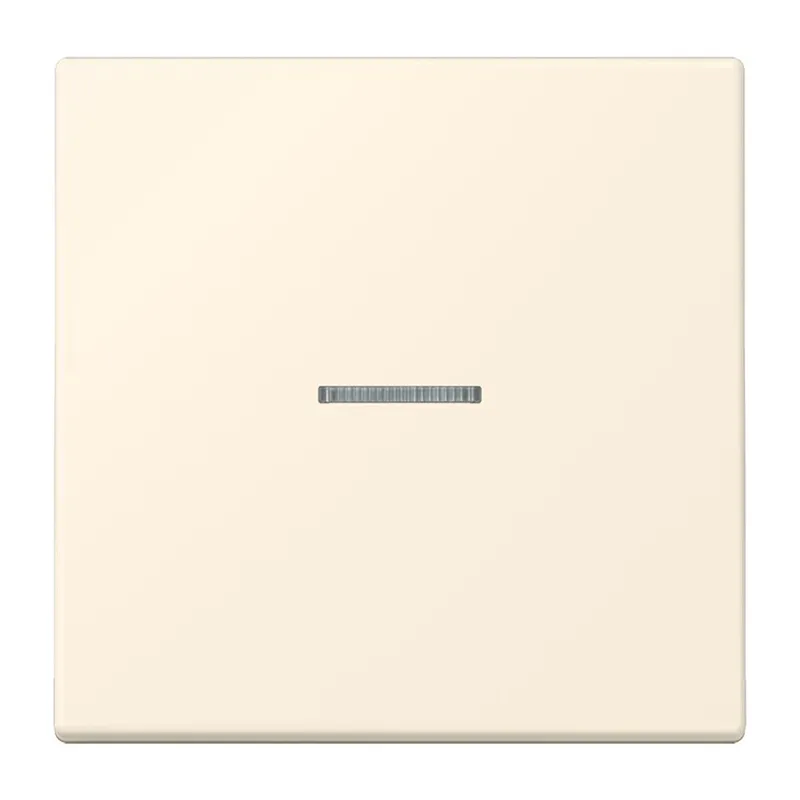 Jung Wippe 1fach mit Lichtleiter, Serie LS, blanc ivoire LC990KO5245