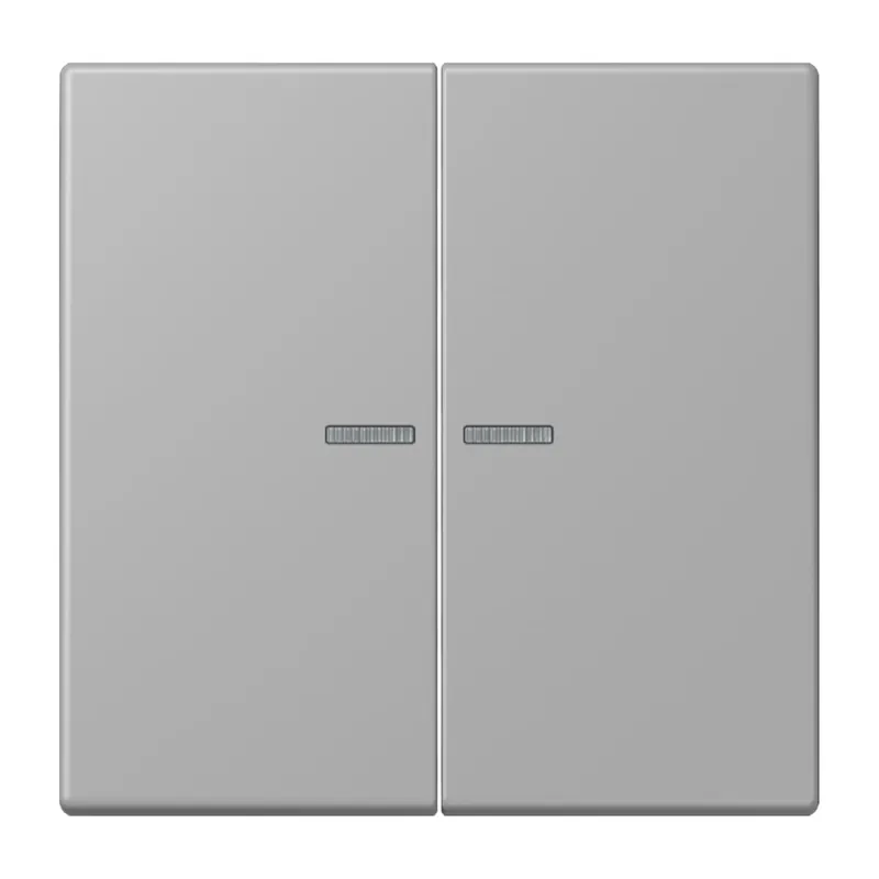 Jung Wippe 2fach mit Lichtleiter, Serie LS, gris moyen LC995KO5204