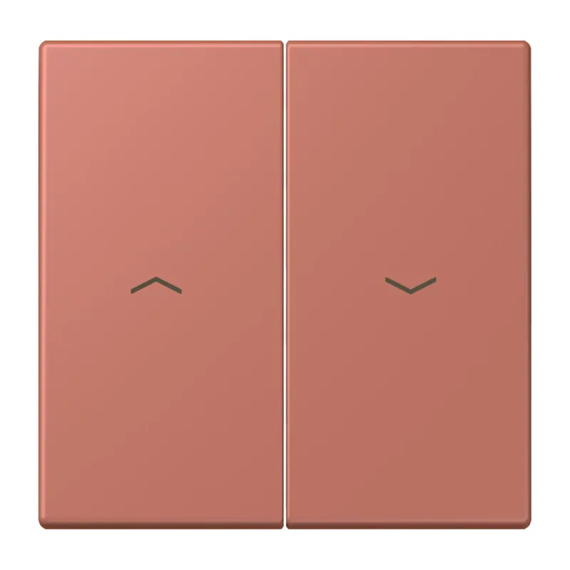Jung Wippe 2fach, mit Pfeilsymbolen, Serie LS, terre sienne brique LC995P236