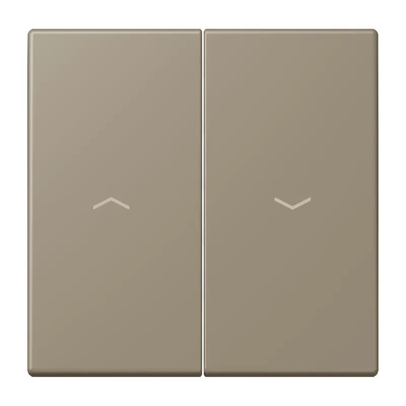 Jung Wippe 2fach, mit Pfeilsymbolen, Serie LS, ombre naturelle moyenne LC995P242