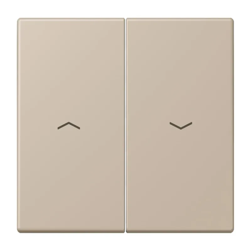 Jung Wippe 2fach, mit Pfeilsymbolen, Serie LS, ombre naturelle claire LC995P243