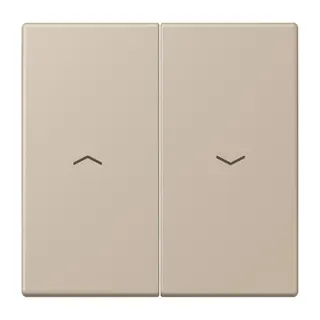 Jung Wippe 2fach, mit Pfeilsymbolen, Serie LS, ombre naturelle claire LC995P243