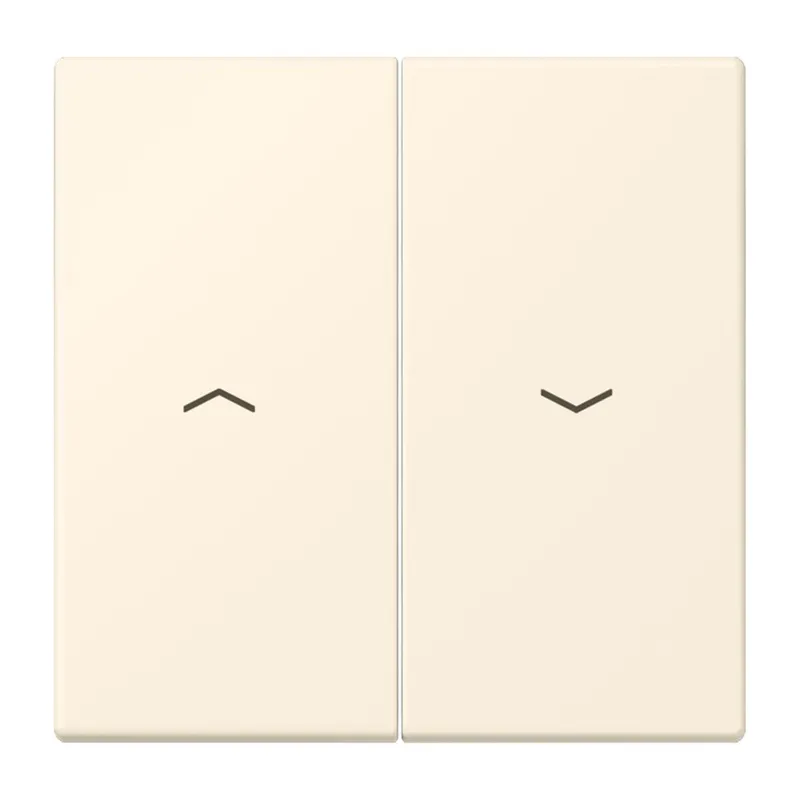 Jung Wippe 2fach, mit Pfeilsymbolen, Serie LS, blanc ivoire LC995P245