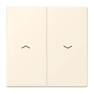 Jung Wippe 2fach, mit Pfeilsymbolen, Serie LS, blanc ivoire LC995P245