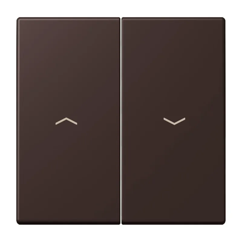 Jung Wippe 2fach, mit Pfeilsymbolen, Serie LS, terre d?ombre br?lée 59 LC995P252