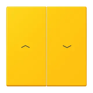 Jung Wippe 2fach, mit Pfeilsymbolen, Serie LS, le jaune vif LC995P263