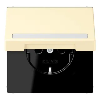 Jung SCHUKO Steckdose, 16 A 250 V ~, mit Schriftfeld, Serie LS, blanc LC1520BFNAKL201