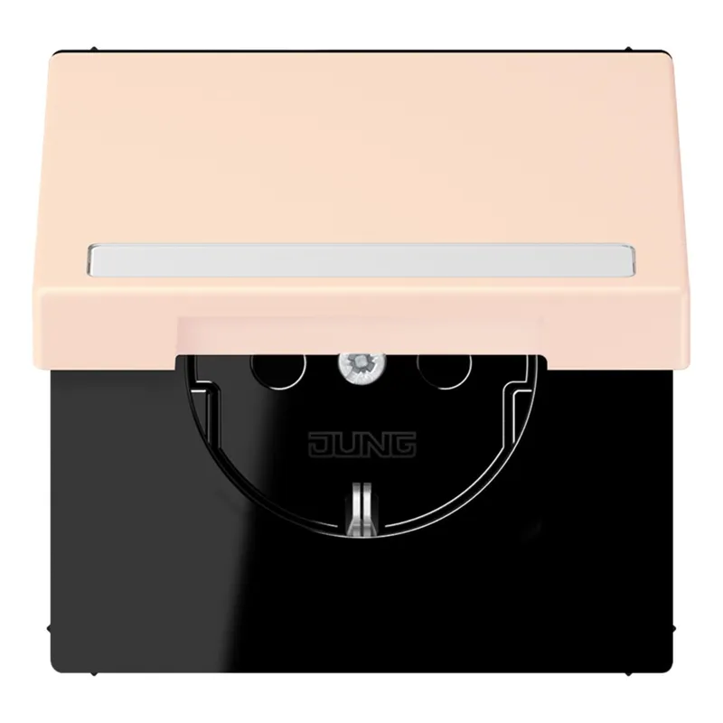 Jung SCHUKO Steckdose, 16 A 250 V ~, mit Schriftfeld, Serie LS, orange LC1520BFNAKL226