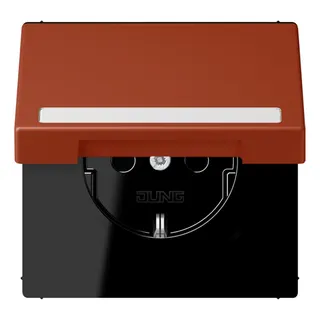Jung SCHUKO Steckdose, 16 A 250 V ~, mit Schriftfeld, Serie LS, l'ocre LC1520BFNAKL232