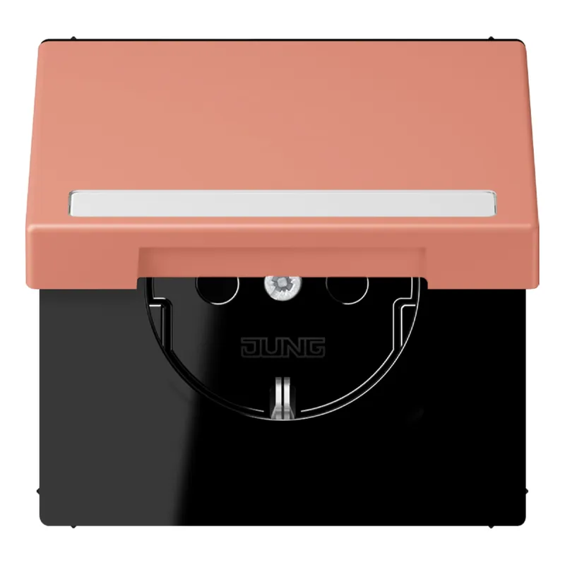Jung SCHUKO Steckdose, 16 A 250 V ~, mit Schriftfeld, Serie LS, l'ocre LC1520BFNAKL233