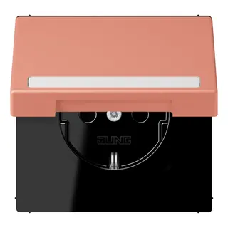 Jung SCHUKO Steckdose, 16 A 250 V ~, mit Schriftfeld, Serie LS, l'ocre LC1520BFNAKL233