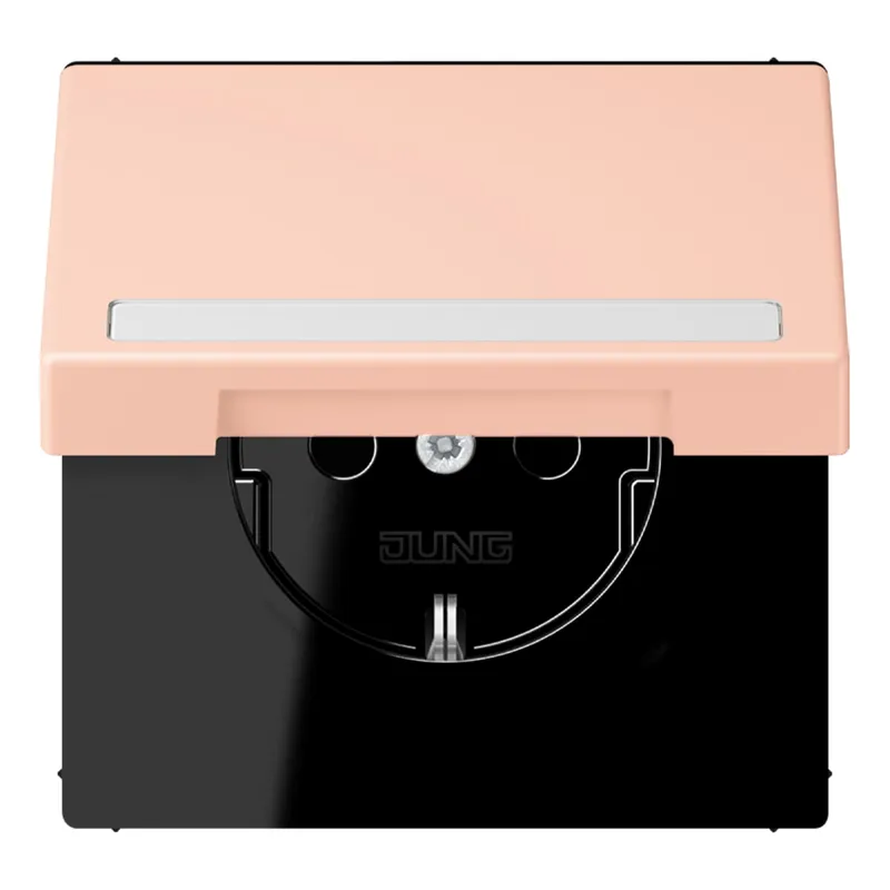Jung SCHUKO Steckdose, 16 A 250 V ~, mit Schriftfeld, Serie LS, l'ocre LC1520BFNAKL234