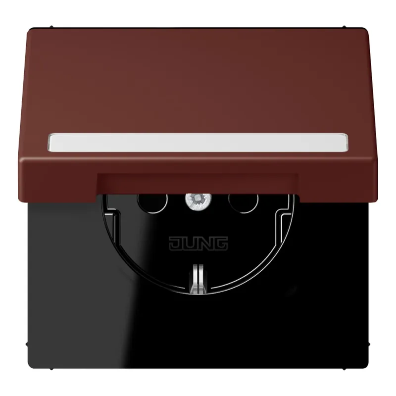 Jung SCHUKO Steckdose, 16 A 250 V ~, mit Schriftfeld, Serie LS, terre s LC1520BFNAKL235