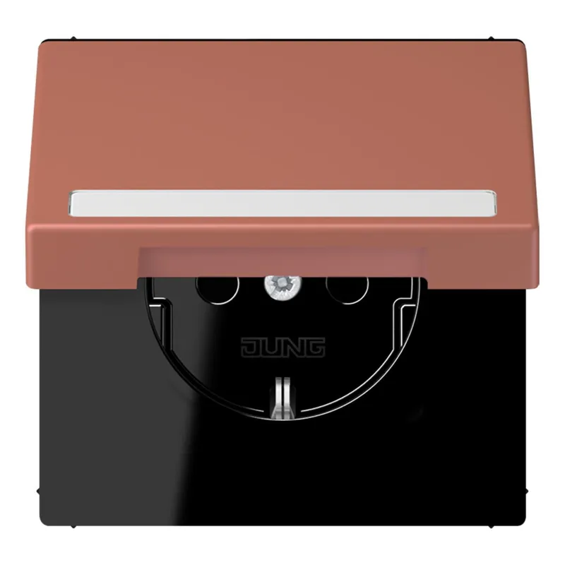 Jung SCHUKO Steckdose, 16 A 250 V ~, mit Schriftfeld, Serie LS, terre s LC1520BFNAKL236