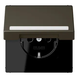 Jung SCHUKO Steckdose, 16 A 250 V ~, mit Schriftfeld, Serie LS, ombre n LC1520BFNAKL241