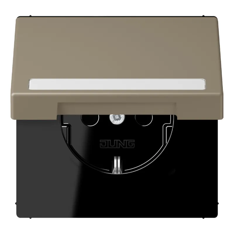 Jung SCHUKO Steckdose, 16 A 250 V ~, mit Schriftfeld, Serie LS, ombre n LC1520BFNAKL242