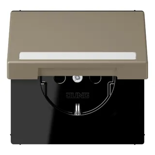 Jung SCHUKO Steckdose, 16 A 250 V ~, mit Schriftfeld, Serie LS, ombre n LC1520BFNAKL242