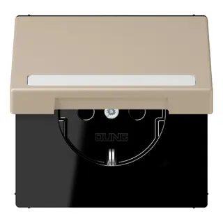 Jung SCHUKO Steckdose, 16 A 250 V ~, mit Schriftfeld, Serie LS, ombre n LC1520BFNAKL243