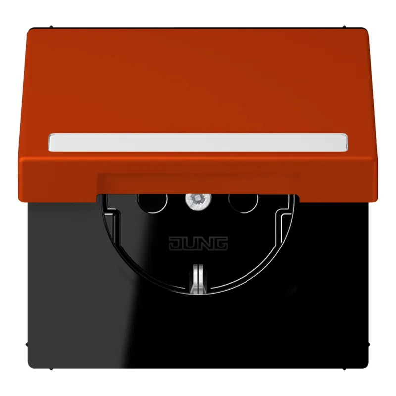 Jung SCHUKO Steckdose, 16 A 250 V ~, mit Schriftfeld, Serie LS, rouge v LC1520BFNAKL244