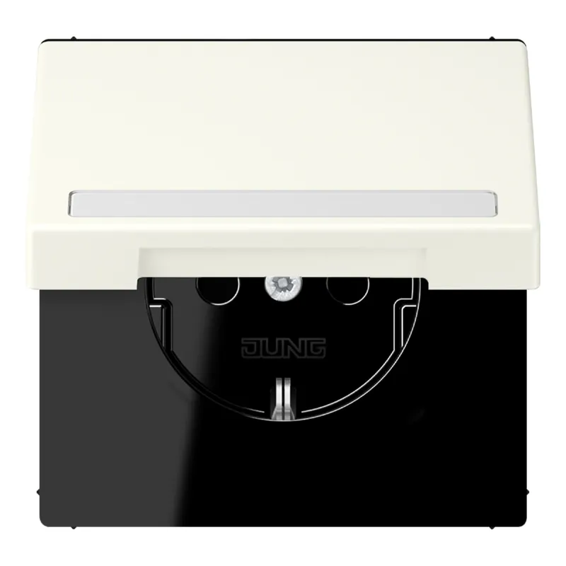 Jung SCHUKO Steckdose, 16 A 250 V ~, mit Schriftfeld, Serie LS, blanc i LC1520BFNAKL245