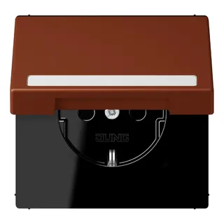 Jung SCHUKO Steckdose, 16 A 250 V ~, mit Schriftfeld, Serie LS, terre s LC1520BFNAKL247