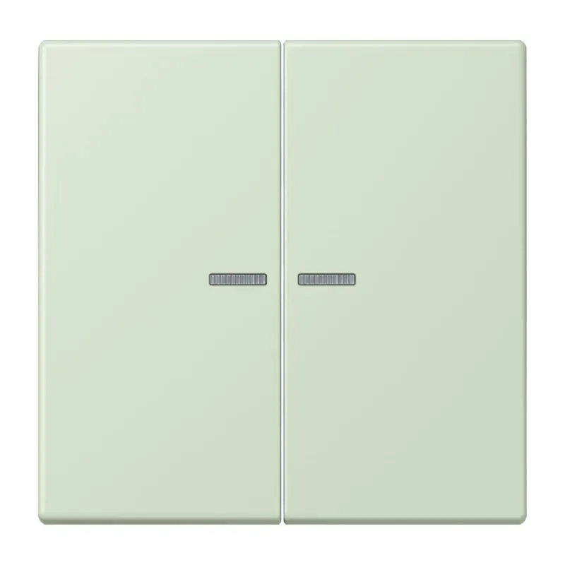 Jung Wippe 2fach mit Lichtleiter, Serie LS, vert anglâis pale LC995KO5218