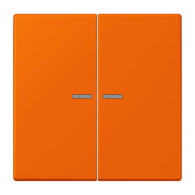 Jung Wippe 2fach mit Lichtleiter, Serie LS, orange LC995KO5224