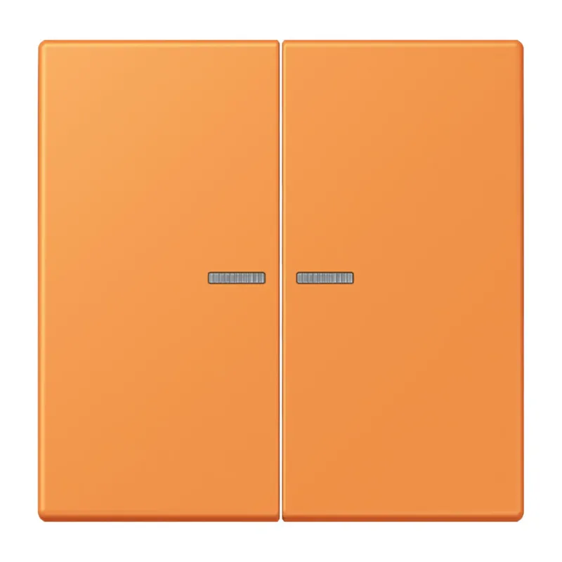 Jung Wippe 2fach mit Lichtleiter, Serie LS, orange clair LC995KO5225